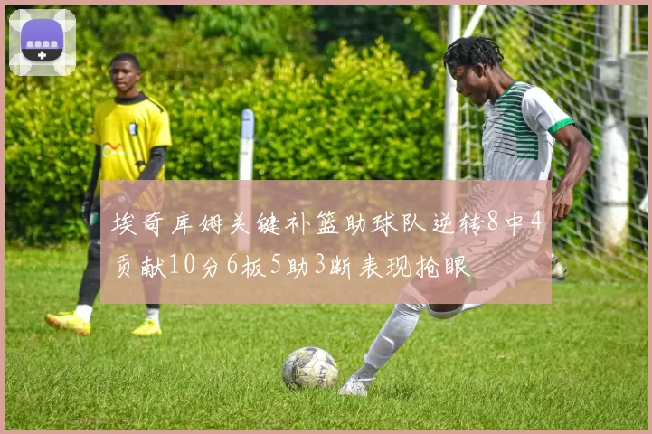 埃奇库姆关键补篮助球队逆转8中4贡献10分6板5助3断表现抢眼